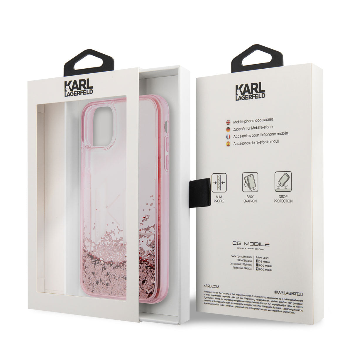 Karl Lagerfeld iPhone 11 Kılıf Sıvılı Simli Dizayn Telefon Kılıfı - 3 Karl Lagerfeld iPhone 11 Kılıf Sıvılı Simli Dizayn Telefon Kılıfı - 3